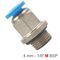 AIRCRAFT Pu Fitting Str. Stud W/o-ring 4mm-1/8' M
